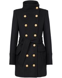 Balmain - Coats > Double-breasted Coats - Lyst