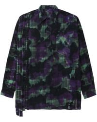 Needles - Chemise En Coton À Imprimé Graphique - Lyst