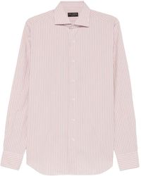 Dell'Oglio - Striped Buttoned Shirt - Lyst