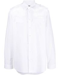 Raf Simons - Uniform Long-sleeved Cotton Shirt - Lyst