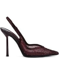Le Silla - 100Mm Nicole Crystal-Embellished Slingback Pumps - Lyst