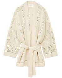 Ba&sh - Perine Crochet Belted Cardigan - Lyst