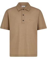 Ferragamo - Signature Cotton Polo Shirt - Lyst