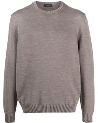 Zanone - Knitted Crew-Neck Jumper - Lyst