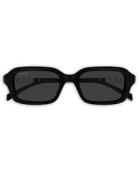 Gucci - Logo-Plaque Rectangle-Frame Sunglasses - Lyst