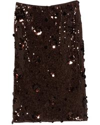 ROTATE BIRGER CHRISTENSEN - Sequins Midi Skirt - Lyst