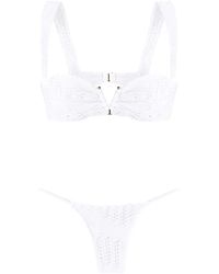 Amir Slama - Woven Balconete Bikini Set - Lyst