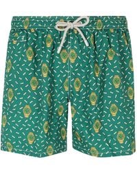 MC2 Saint Barth - Lighting Micro Watch-Print Swim Shorts - Lyst