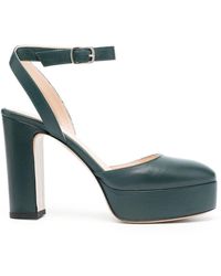 P.A.R.O.S.H. - 115mm Heeled Leather Pumps - Lyst