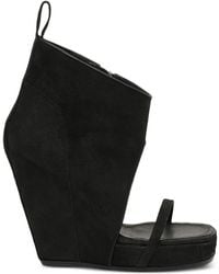 Rick Owens - Wedge-Heel Cut-Out Sandals - Lyst