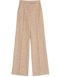 Valentino Garavani - Natté-Weave Tailored Trousers - Lyst