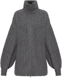 Lisa Yang - Cardigan Con Maniche A Palloncino E Zip - Lyst