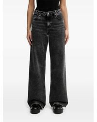 KARL LAGERFELD - Wide-Leg Jeans - Lyst