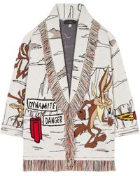 Alanui - X Looney Tunes Race To The South Jacquard Cardigan - Lyst