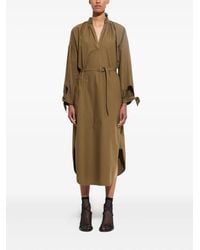 Christian Wijnants - Dulcie Midi-Hemdkleid Mit Geschnürten Bündchen - Lyst