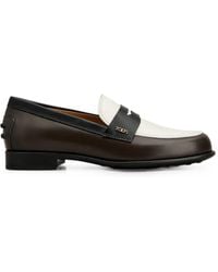 Tod's - Penny-Loafer Aus Wildleder Mit Logo - Lyst