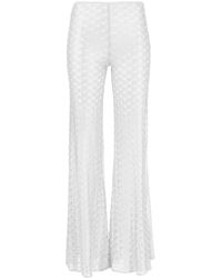 Missoni - Zigzag-Woven Flared Trousers - Lyst