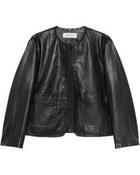 Rohe - Whipstitch-Trim Collarless Jacket - Lyst