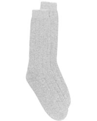 Eleventy - Ribbed-Knit Socks - Lyst