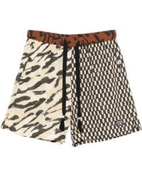 Nanushka - Geometric-Pattern Shorts - Lyst
