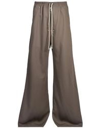 Rick Owens - Bela Drawstring Wide-Leg Wool Trousers - Lyst