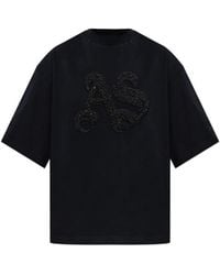 AllSaints - Icon Amelie Bead-Embellished T-Shirt - Lyst