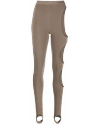 LAQUAN SMITH - Cut-out Detail Stirrup leggings - Lyst