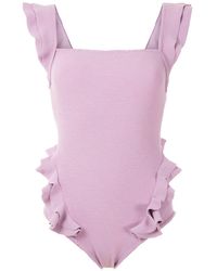 Clube Bossa Badpak Met Ruche - Paars