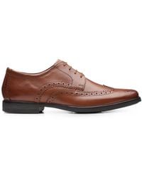 Clarks - Howard Wing Brogue Shoes - Lyst