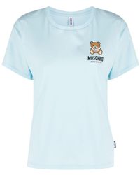 Moschino - Teddy Bear-motif Stretch-cotton T-shirt - Lyst
