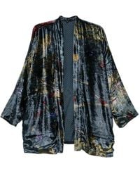Yavi - Floral Velvet Jacket - Lyst
