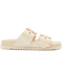 AllSaints - Claquettes Sian En Cuir - Lyst