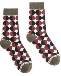 La DoubleJ - Geometric-Pattern Socks - Lyst