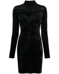 Isabel Marant - Long-sleeve Velvet-effect Dress - Lyst