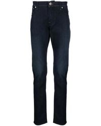 Corneliani - Jean Droit À Logo Brodé - Lyst