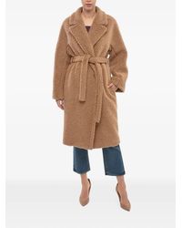 Stella McCartney - Belted Teddy Coat - Lyst