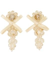 Simone Rocha - Verzierte Ohrringe Mit Schleife - Lyst