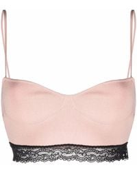 RED Valentino - Floral-Lace Bandeau Top And Shorts Set - Lyst