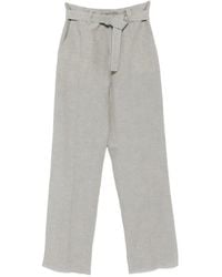 Lardini - Linen Trousers - Lyst