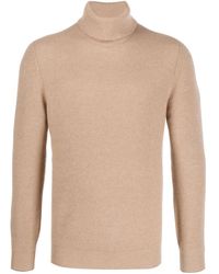 Brunello Cucinelli Ribbed Roll Neck Jumper - Brown
