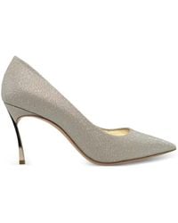 Casadei - Blade Glitter-Effect Heeled Pumps - Lyst