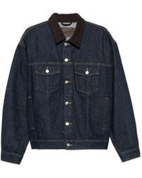 NN07 - Chaqueta Vaquera Roy 1882 Con Cuello De Pana - Lyst