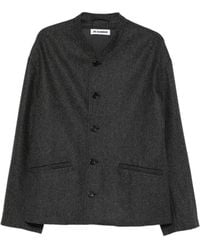 Jil Sander - Band-Collar Single-Breasted Jacket - Lyst