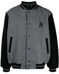 Represent - Embroidered-logo Detail Bomber Jacket - Lyst