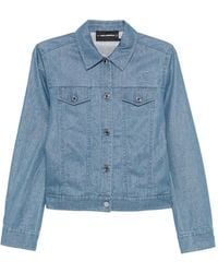 KARL LAGERFELD - Logo-Embroidered Lightweight Denim Jacket - Lyst
