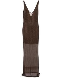VENUJA - Sequin-Embellished Scoop-Neck Maxi Dress - Lyst