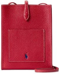 Polo Ralph Lauren - Pebbled Leather Crossbody Bag - Lyst