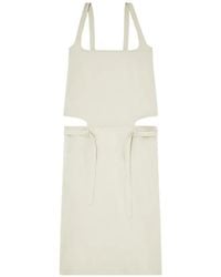 DIESEL - D-Sana Square-Neck Tie-Strap Midi Dress - Lyst