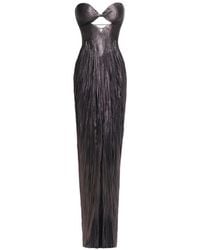 Maria Lucia Hohan - Stephanie Cut-Out Pleated Maxi Dress - Lyst