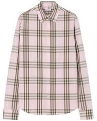 Burberry - Check Cotton Shirt - Lyst